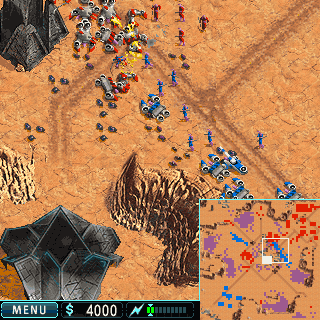 Warfare Incorporated running on Palm OS.